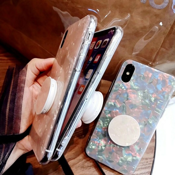 iPhone XR/XS/X/7/8/+❤️️shell case with popsocket - Picture 4 of 6